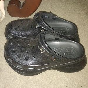 Crocs Bae Platform Glitter Spike